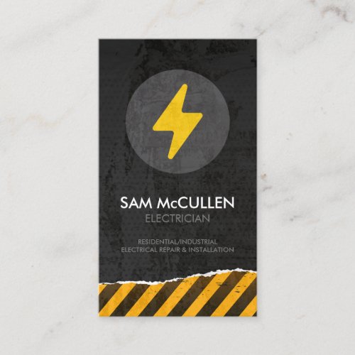 Electrician Electrical Contractor Business Card