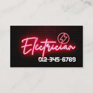 Electrician Electrical Contractor Business Card