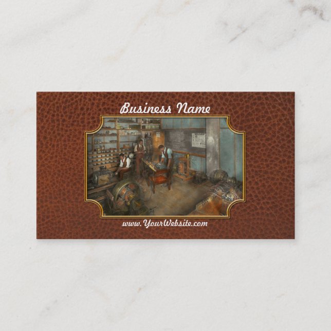 Electrician - Electrical Engineering course 1915 Business Card (Front)