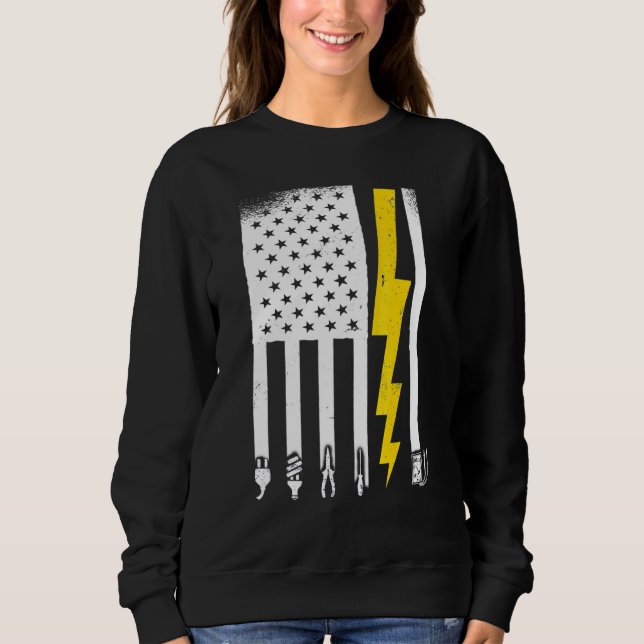 Electrician Electrical Lineman Engineer _7 Sweatshirt (Front)