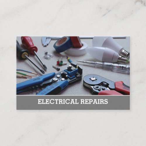 Electrician  Electrical Repairs Calling Card Business Card
