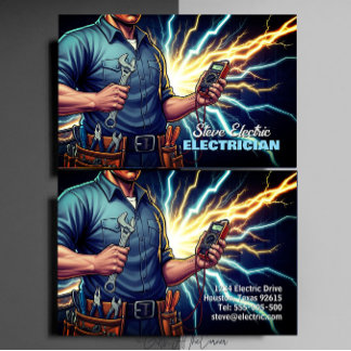 Electrician Electrical Service Business Card