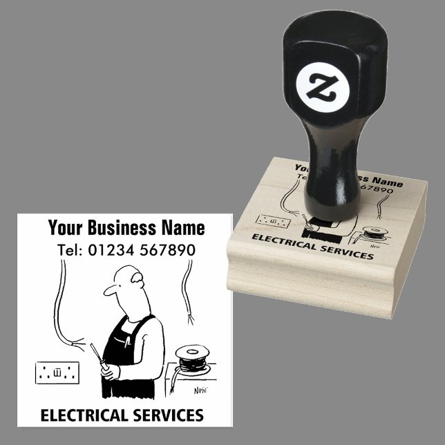 Electrician Electrical Services Rubber Stamp (Creator Uploaded)