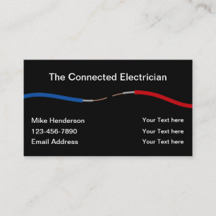 Electrician Electrical Wires Theme Business Card