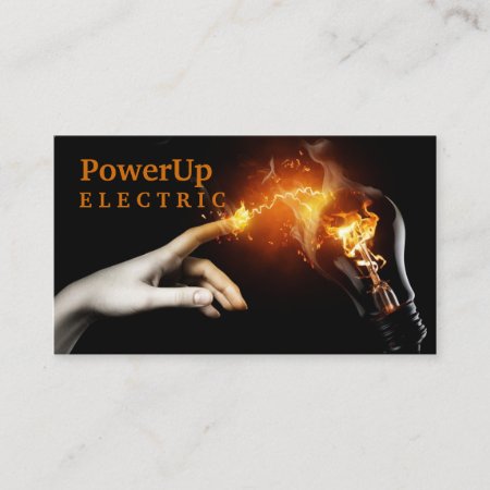 Electrician, Electricity Business Card