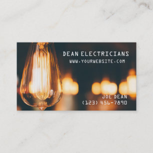 Electrician Electricity Business Card
