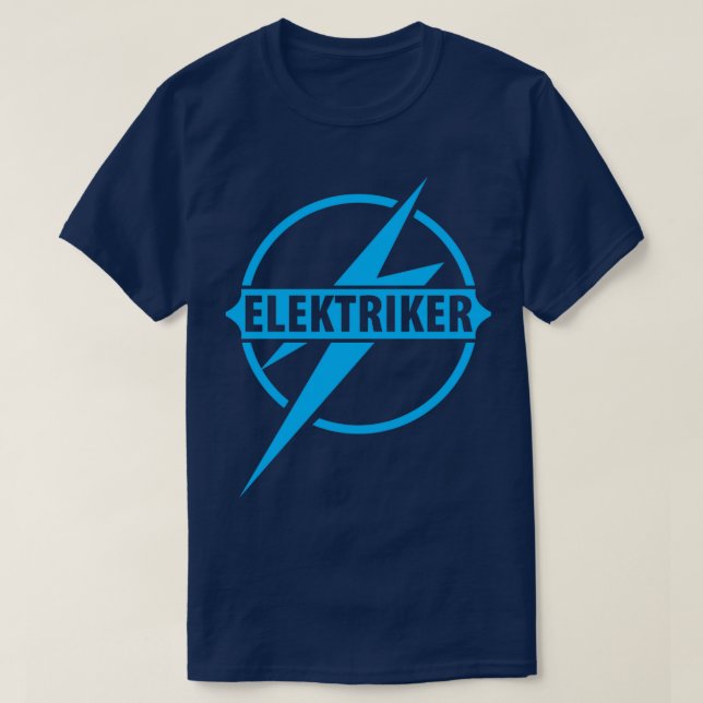 Electrician Electronics technician Electrical engi T-Shirt (Design Front)