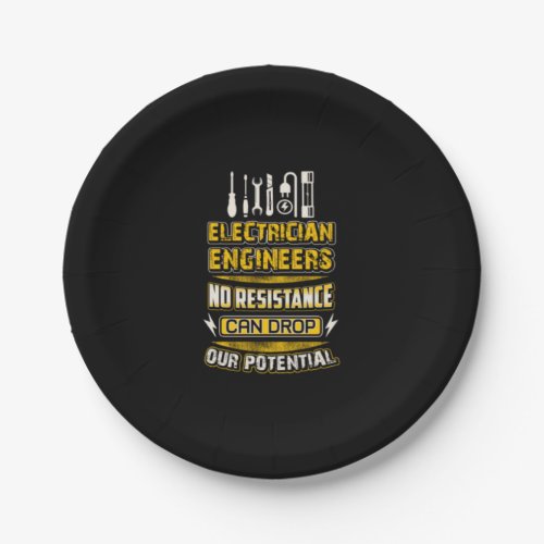 electrician engineers paper plates