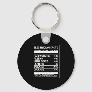 Electrician Facts Keychain