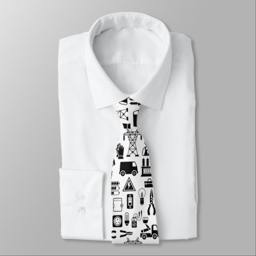 Electrician Fathers Day Neck Tie