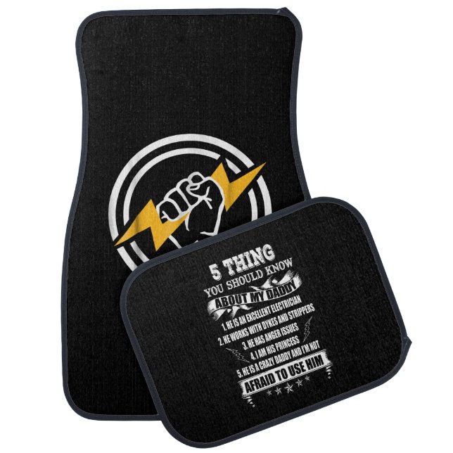 Electrician Flash Gift Car Floor Mat (Set)