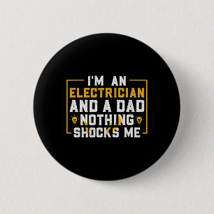 Electrician Funny Electrical Engineering Electrica Button