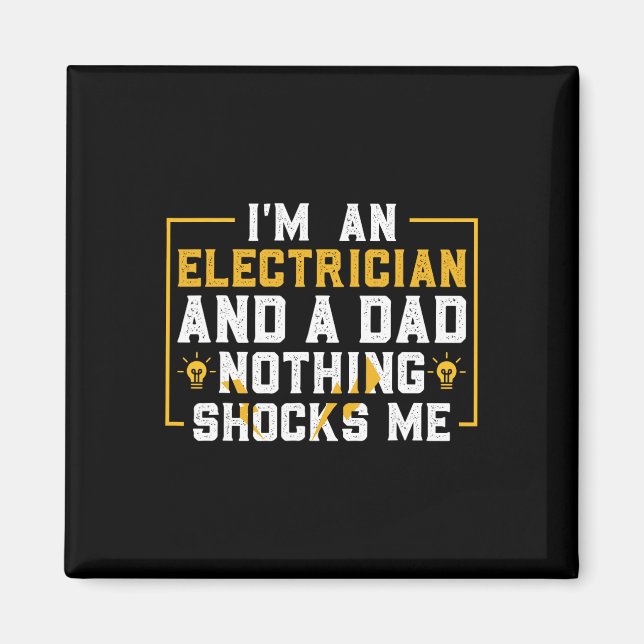 Electrician Funny Electrical Engineering Electrica Magnet (Front)