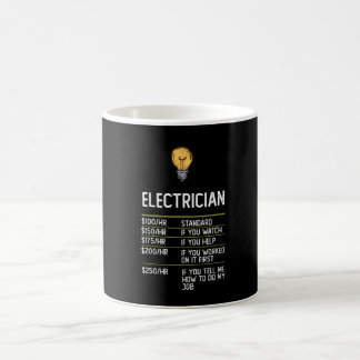 electrician funny gift present idea coffee mug