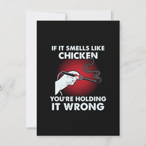 Electrician Funny Solder If it Smells Like Chicken Note Card