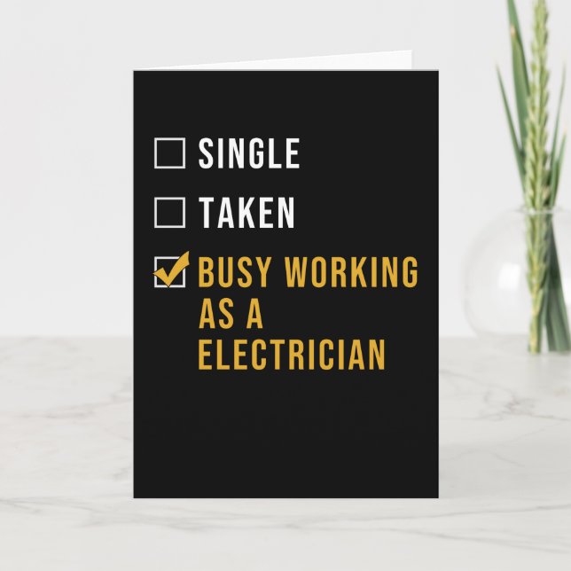 Electrician Gift Card (Front)