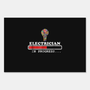 Electrician Gift , Electricity, Loading Funny Bulb Sign
