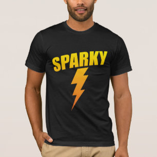 Electrician Gift Funny Sparky Lightning Bolt T-Shirt