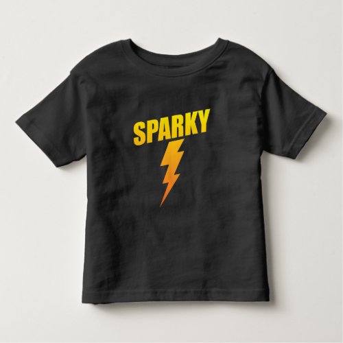 Electrician Gift Funny Sparky Lightning Bolt Toddler T_shirt