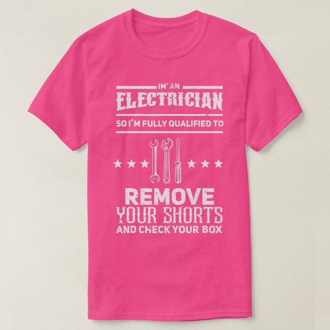 Electrician Gifts for Men Funny electrical Design  T-Shirt (Design Front)