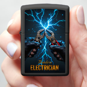 Electrician Hands Spark Tools Mastery Zippo Lighter