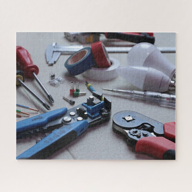 Electrician Handyman Tools and Equipment  Jigsaw Puzzle (Horizontal)