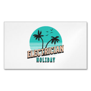 Electrician Holiday Business Card Magnet