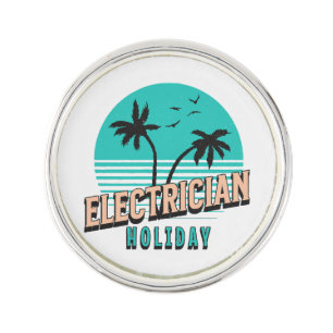 Electrician Holiday Lapel Pin