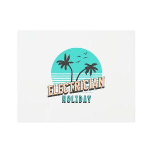 Electrician Holiday Metal Print