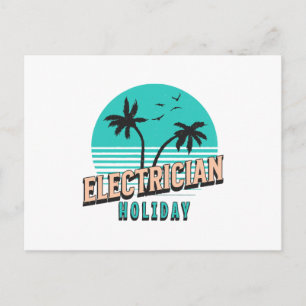 Electrician Holiday Postcard