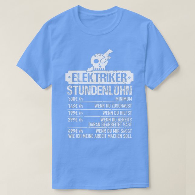 Electrician Hourly Electrician MasterTShirt  T-Shirt (Design Front)