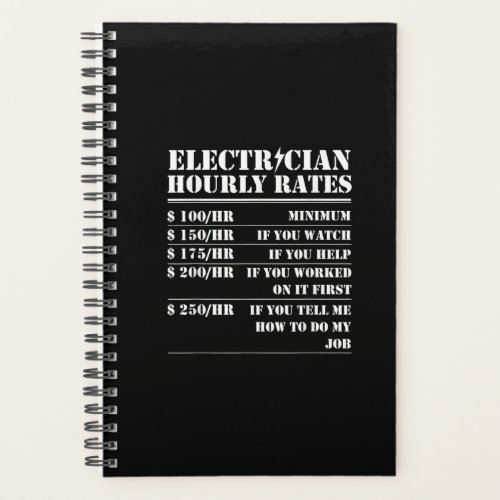 Electrician Hourly Rate Funny Electrical Mechanic Planner