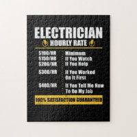 Electrician Hourly Rate Funny Lineman Dad Retro