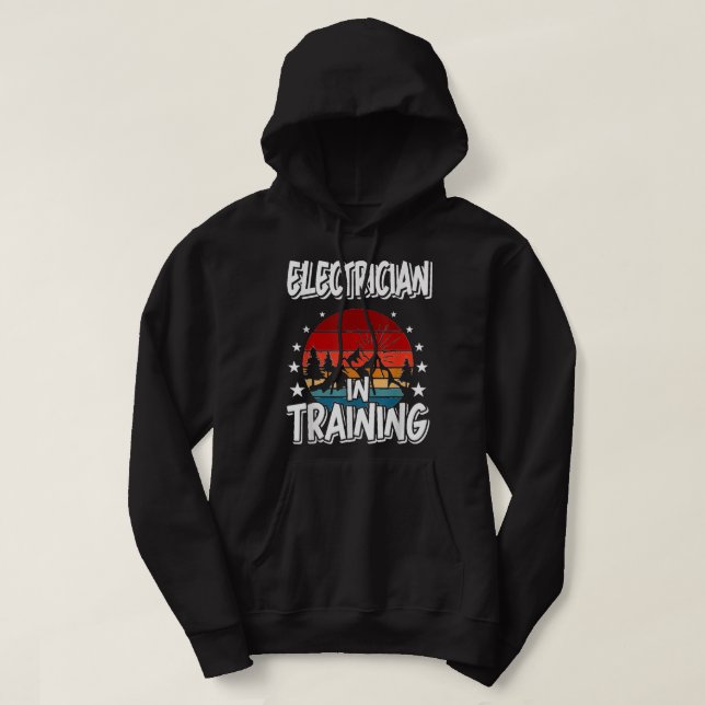 Electrician in Training Future Electrician  Hoodie (Design Front)