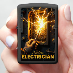 Electrician Intense Spark Panel Zippo Lighter