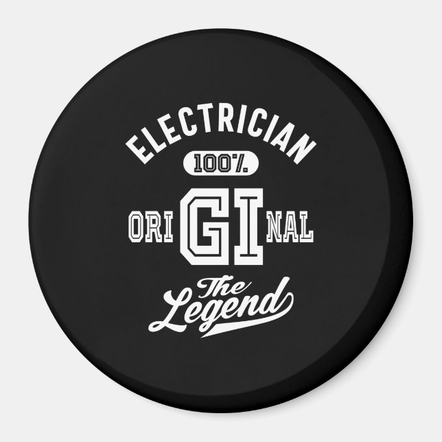 Electrician Job Title Gift Magnet (Front)