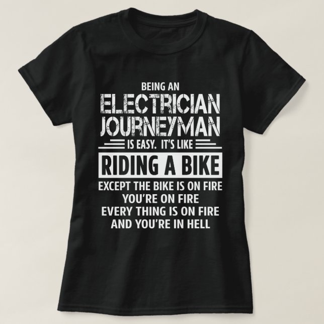 Electrician Journeyman T-Shirt (Design Front)