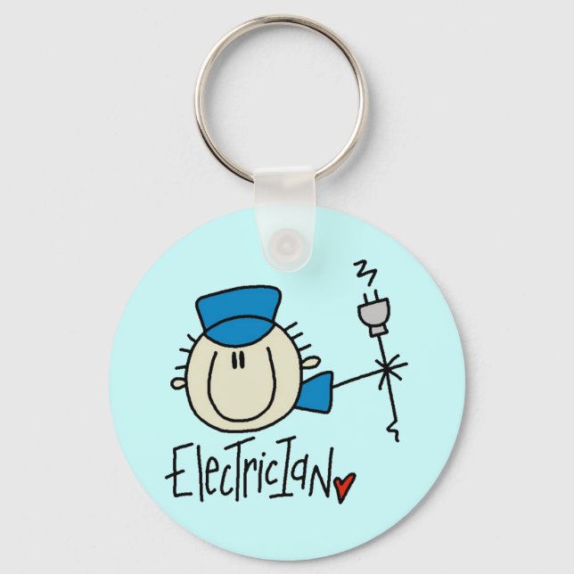 Electrician Keychain (Front)