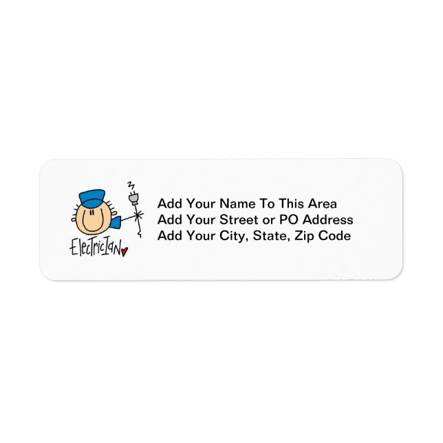Electrician Label (Front)
