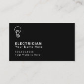 Electrician Light Bulb Business Cards | Zazzle