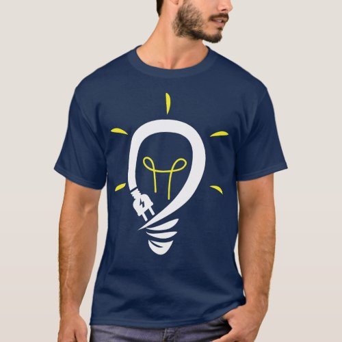 Electrician Light Bulb  T_Shirt