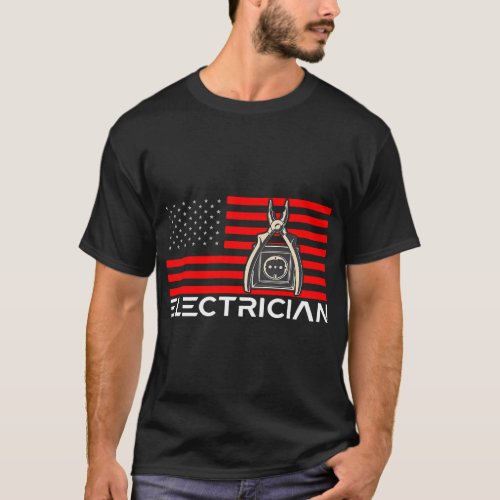 Electrician Lineman Electrical Engineer American F T_Shirt