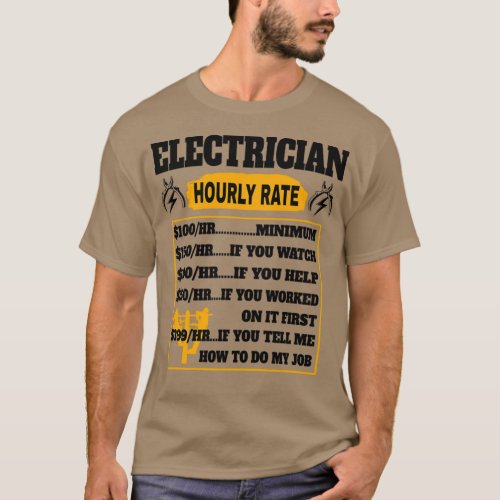 Electrician Lineman Electrical Engineer Craftsman  T_Shirt