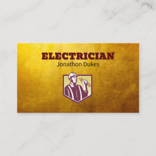 Electrician Maintenance Handyman Contractor Business Card