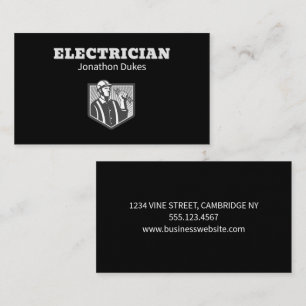 Electrician Maintenance Handyman Contractor Business Card