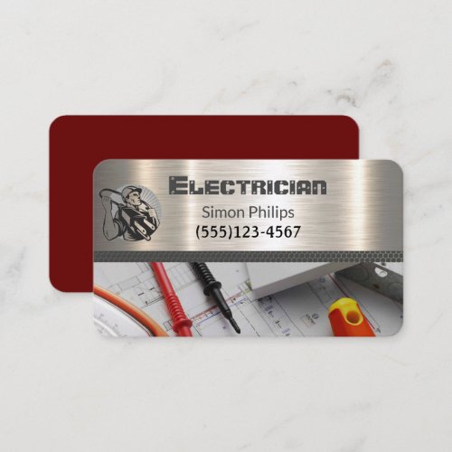 Electrician Metal Handyman Business card