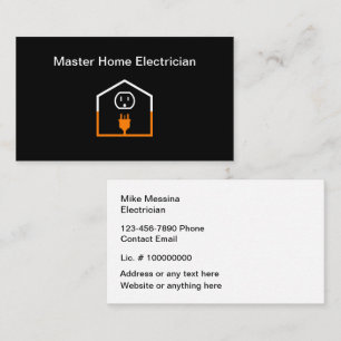 Electrician Modern Business Profile Cards