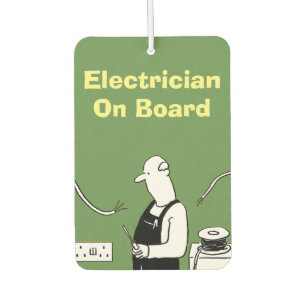 Electrician On Board Air Freshener