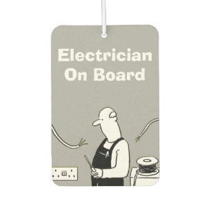Electrician On Board Air Freshener
