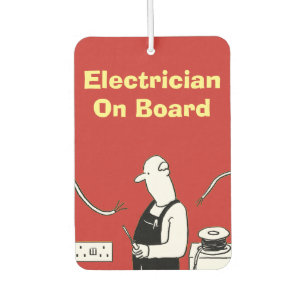 Electrician On Board Air Freshener